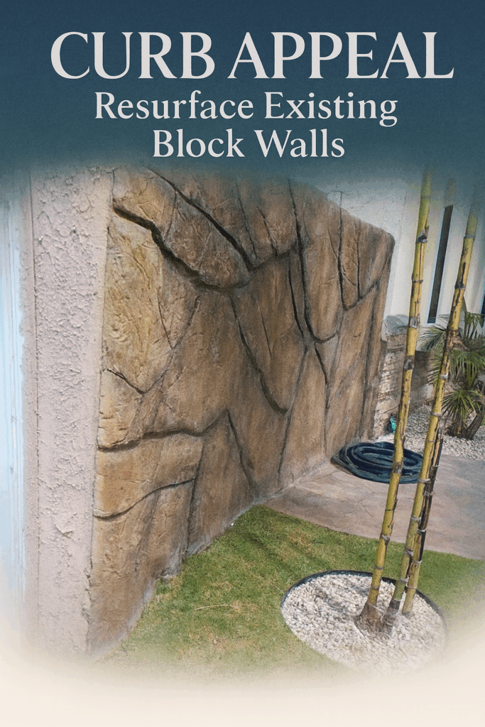 Curb Appeal Boost: Resurface Existing Block Walls