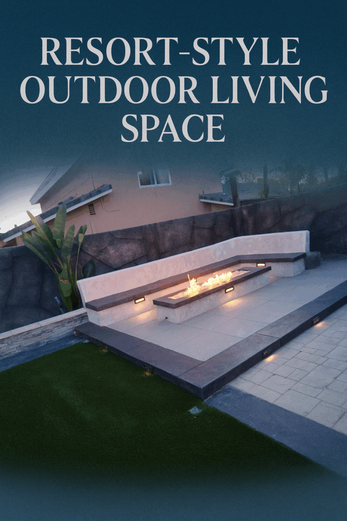 Resort Style Outdoor Living Space